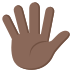 emojitwo-hand-with-fingers-splayed-dark-skin-tone