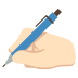 emojitwo-writing-hand-light-skin-tone