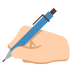 emojitwo-writing-hand-medium-light-skin-tone