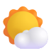 fluentui-sun-behind-small-cloud