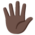 noto-hand-with-fingers-splayed-dark-skin-tone