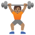 noto-person-lifting-weights-medium-skin-tone