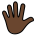 openmoji-hand-with-fingers-splayed-dark-skin-tone