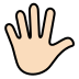 openmoji-hand-with-fingers-splayed-light-skin-tone