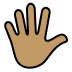 openmoji-hand-with-fingers-splayed-medium-skin-tone