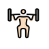 openmoji-man-lifting-weights-light-skin-tone
