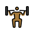 openmoji-person-lifting-weights-medium-dark-skin-tone
