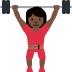 twemoji-woman-lifting-weights-dark-skin-tone
